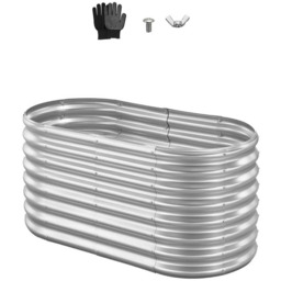Metalowe podwyższone łóżko VEVOR GM61003-120X60X57CM, srebrne, 120 60