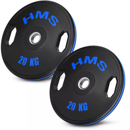 Talerze olimpijskie ogumowane TOG20 2 x 20kg HMS