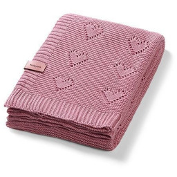 Babyono 1478/01 KOC DZIANINOWY BAMBUSOWY RÓŻOWY