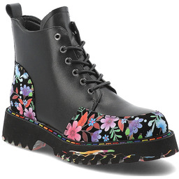 Artiker Czarne Botki Skórzane Buty Damskie