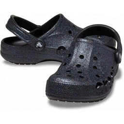 Damskie Lekkie Klapki Chodaki Crocs Baya Glitter 205925
