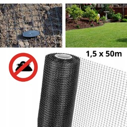 Wytrzymała Siatka na krety nornice 30g/m2 1,5mx50m
