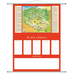 Plan lekcji - mapa Polski młodego odkrywcy