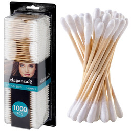 1000x Patyczki Kosmetyczne Higieniczne do Czyszczenia Uszu Eko