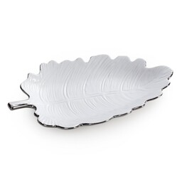 Eurofirany Patera ceramiczna 30x14x4 Alma biała 01
