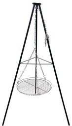 Grill ogniskowy na trójnogu ruszt 55 cm