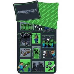 Pościel dziecięca 140x200 Minecraft Gra Bawełniana 100% Bawełna