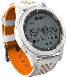 Garett, Smartwatch, Zegarek sportowy, Sport 4, biało-pomarańczowy