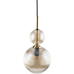 Tk Lighting Glamour zwisająca lampa Sophia Cognac 11040