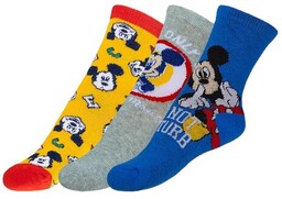 Skarpetki dziecięce Mickey, rozmiar 23-26, 3 pary, 23