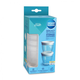 Canpol Babies Pojemniki do przechowywania pokarmu 180ml 4szt