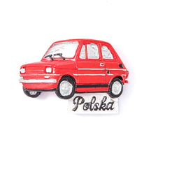 Magnes na lodówkę Auto FSO Maluch FIAT 126