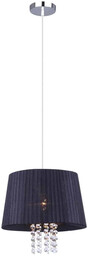 Lampa wisząca abażur LUISA MDM1935/1 BK - Italux