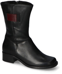 Botki Galant 707 Czarny B Bordo lico