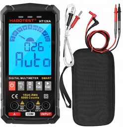 Habotest Uniwersalny Miltimetr Cyfrowy Latarka Led Miernik Napięcia