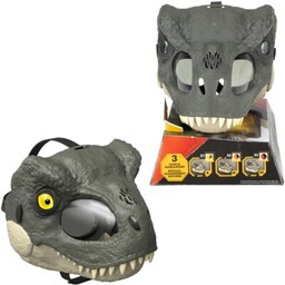 JURASSIC WORLD Zabawka interaktywna Ryczący tyranozaur Maska waleczny