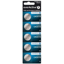 EVERACTIVE CR2016 Bateria litowa 3 V, zestaw 5