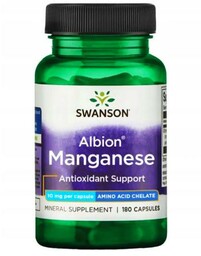 SWANSON Albion Chelat Manganu 10mg, 180 kapsułek
