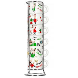 Zestaw filiżanek na stojaku Bialetti Italia - 6
