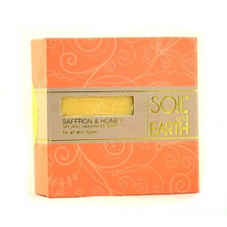 Ręcznie robione w Indiach 100% VEGE Mydło Szafran
