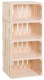 ČistéDřevo Skrzynki drewniane regał 88 40 30 cm