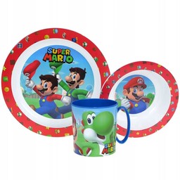 ZESTAW OBIADOWY do mikrofalówki: Super Mario (214)