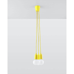 Sollux Lighting Lampa wisząca DIEGO 3 SL.0579 żółta