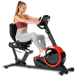 Hop-Sport Rower treningowy leżący HS-060L Pulse czerwony