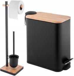 Zestaw Łazienkowy Yoka Home: Stojak na papier toaletowy&Kosz