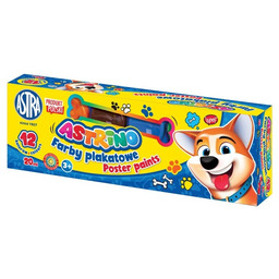 Farby plakatowe 12 kolorów - 20ml Astrino 6542-FP-ASTRINO