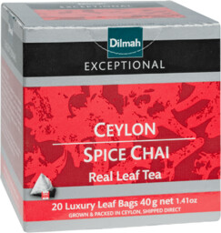 Dilmah Exceptional Ceylon Spice Chai 20 piramidek