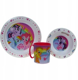 ZESTAW OBIADOWY do mikrofalówki My Little Pony
