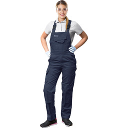 LH-WOMBISER - Spodnie ochronne damskie ogrodniczki - granatowy