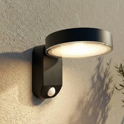 Lampa zewnętrzna z czujnikiem ruchu Tarlson PRIOS, czarny,