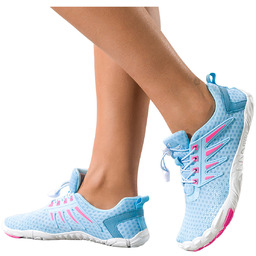 Jasnoniebieskie buty sportowe barefoot damskie na fitness szerokie
