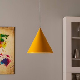 Lampa wisząca Cono TK Lighting, możliwość ściemniania, żółty