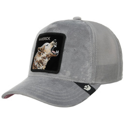 Czapka Trucker Velour Wolf by Goorin Bros., szary,