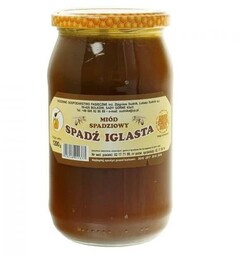 Miód spadziowy spadź iglasta 1200g Rodzinna Pasieka Sudnik