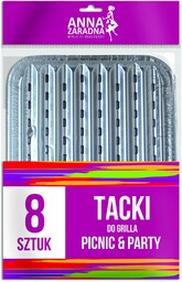 Anna Zaradna Tacki do grilla 8szt