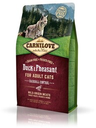 CARNILOVE Cat Duck & Pheasant Hairball Control 2kg