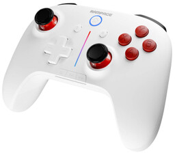 Rampage Hydra Kontroler gamingowy RGB bezprzewodowy pad biały
