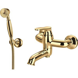 OMNIRES Bateria wannowa natynkowa Art Deco AD5131 Złoty