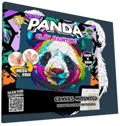Zestaw do wyklejania plasteliną - Panda - Splat