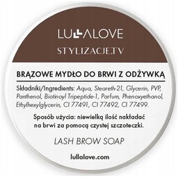 Lullalove Brązowe mydło do brwi z odżywką 30ml