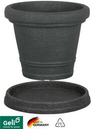 ZESTAW: Doniczka 29,5x23,5 cm 8L + PODSTAWKA POD