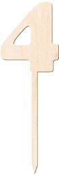 Topper drewniany na tort 4 - 12 cm