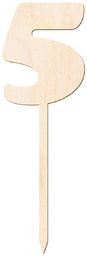 Topper drewniany na tort 5 - 12 cm