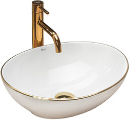 REA-U3287 Sofia Gold Edge Umywalka nablatowa
