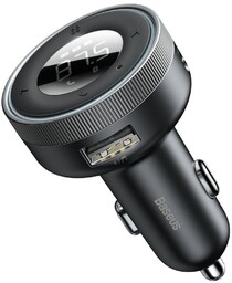 Baseus Enjoy transmiter FM ładowarka samochodowa LED 2x