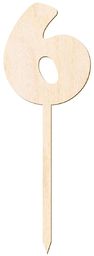 Topper drewniany na tort 6 - 12 cm